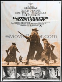 3p0118 ONCE UPON A TIME IN THE WEST French 1p R1970s Leone, Cardinale, Fonda, Bronson & Robards!