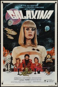 3p0744 GALAXINA style B 1sh 1980 Dorothy Stratten is a sexy man-made machine with feelings!