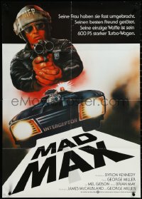 3p0305 MAD MAX German 1980 Beauvais art of cop Mel Gibson, George Miller Australian action classic!