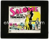 3p1652 SALOME OF THE TENEMENTS glass slide 1925 Jewish reporter Jetta Goudal & rich Godfrey Tearle!