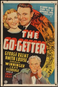 3p0753 GO GETTER 1sh 1937 Busby Berkeley, George Brent has what it takes to get Anita Louise!