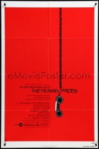 3p0775 HUMAN FACTOR 1sh 1980 Otto Preminger, cool art of hanging telephone by Saul Bass!