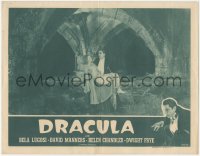 3p1162 DRACULA LC R1947 vampire Bela Lugosi with cape carrying Helen Chandler, Tod Browning!