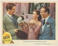 3p1167 EASTER PARADE LC #2 1948 Lawford's cute dog goes with black & tan costume, Miller, Astaire!