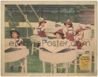 3p1175 FIVE OF A KIND LC 1938 the adorable Dionne Quintuplets playing tiny pianos, ultra rare!