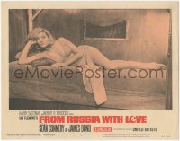 3p1183 FROM RUSSIA WITH LOVE LC #1 1964 full-length sexy barely-dressed Bond Girl Daniela Bianchi!