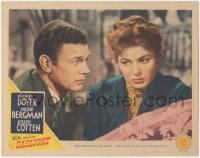 3p1185 GASLIGHT LC 1944 Joseph Cotten tells Ingrid Bergman Charles Boyer's been gaslighting her!