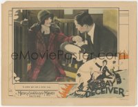 3p1187 GAY DECEIVER LC 1926 man plays a clever ruse on pretty Carmel Myers, ultra rare!