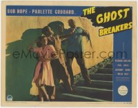 3p1190 GHOST BREAKERS LC 1940 Bob Hope & Paulette Goddard attacked by zombie Noble Johnson!