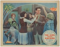 3p1193 GIRL FROM HAVANA LC 1929 Lola Lane watches Warren Hymer surrounded by pretty women, rare!