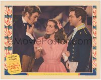 3p1197 GORGEOUS HUSSY LC 1936 Joan Crawford asks Robert Taylor & James Stewart to flip coin for her!