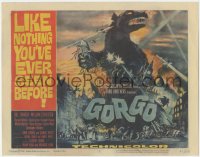 3p1035 GORGO TC 1961 great artwork of giant monster terrorizing London by Joseph Smith!