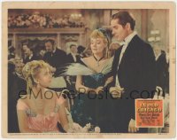 3p1217 IN OLD CHICAGO LC 1938 pretty Alice Faye stares at handsome Tyrone Power with Phyllis Brooks!