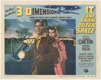 3p1222 IT CAME FROM OUTER SPACE 3D LC #8 1953 Ray Bradbury sci-fi, scared Carlson & Rush by car!