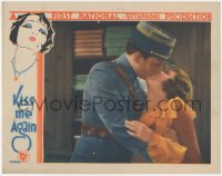 3p1233 KISS ME AGAIN LC 1931 romantic close up of Bernice Claire kissing Walter Pidgeon, ultra rare!