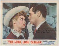 3p1238 LONG, LONG TRAILER LC #8 1954 close up of Lucy Ball & Desi Arnaz, America's #1 favorites!