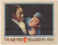 3p1248 MAN WHO RECLAIMED HIS HEAD LC 1934 Lionel Atwill tries to push crazed Claude Rains away!