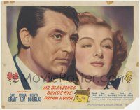 3p1256 MR. BLANDINGS BUILDS HIS DREAM HOUSE LC #4 1948 best close portrait of Cary Grant & Myrna Loy!