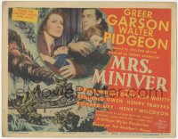 3p1061 MRS. MINIVER TC 1942 Greer Garson, Walter Pidgeon, William Wyler, Best Picture, very rare!