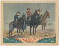 3p1263 NOT EXACTLY GENTLEMEN LC 1931 Victor McLaglen & fellow outlaws on horses, ultra rare!