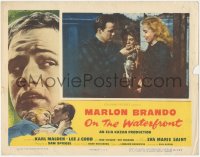 3p1265 ON THE WATERFRONT LC 1954 Marlon Brando, Eva Marie Saint & Thomas Handley by pigeon coop!