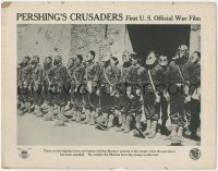 3p1271 PERSHING'S CRUSADERS LC 1918 Marines wearing gas masks when the alarm sounds, ultra rare!