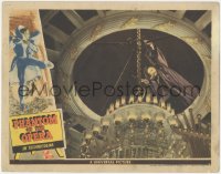 3p1273 PHANTOM OF THE OPERA LC 1943 best image of masked Claude Rains cutting chandelier, very rare!