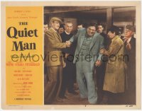 3p1282 QUIET MAN LC #2 1951 John Wayne & Victor McLaglen giving the flabby handshake, John Ford