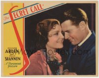 3p1304 SECRET CALL LC 1931 best romantic close up of Richard Arlen & pretty Peggy Shannon!