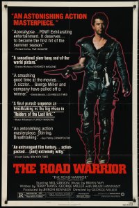 3p0810 MAD MAX 2: THE ROAD WARRIOR style B 1sh 1982 George Miller, Mel Gibson returns as Mad Max!