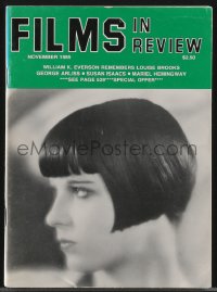 3p1699 FILMS IN REVIEW 6x8 magazine November 1985 William K. Everson remembers Louise Brooks!