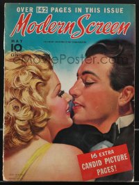 3p0420 MODERN SCREEN magazine May 1937 great art of Jean Harlow & Robert Taylor by Earl Christy!