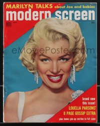 3p0419 MODERN SCREEN magazine September 1954 Marilyn Monroe Talks About Joe DiMaggio and Babies!