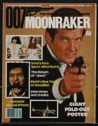 3p0421 MOONRAKER magazine 1979 James Bond Official Movie Poster Book, unfolds to 22x34 poster!