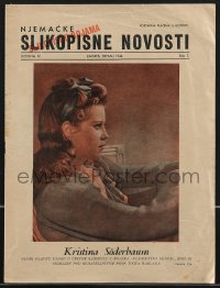 3p0424 NJEMACKE SLIKOPISNE NOVOSTI Croatian magazine July 1944 cover portrait of Kristina Soderbaum!