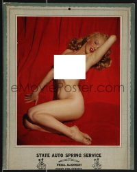 3p0163 MARILYN MONROE calendar 1950s uncensored classic sexy Golden Dreams nude image!