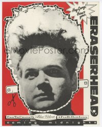 3p0155 ERASERHEAD promo cut-out mask R1980s directed by David Lynch, wacky Jack Nance face mask!