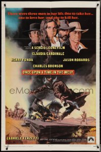 3p0838 ONCE UPON A TIME IN THE WEST 1sh 1969 Sergio Leone, Cardinale, Fonda, Bronson, Robards!