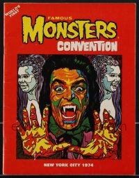 3p0261 FAMOUS MONSTERS CONVENTION souvenir program book 1974 world's first in New York City!