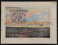 3p0267 HEARTS OF THE WORLD souvenir program book 1918 D.W. Griffith's supreme triumph, Lillian Gish!