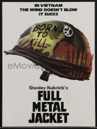 3p0169 FULL METAL JACKET screening program 1987 Stanley Kubrick Vietnam War movie, Castle art, rare!