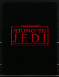 3p0170 RETURN OF THE JEDI screening program 1983 George Lucas classic, all the cast & crew credits!