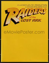 3p0185 RAIDERS OF THE LOST ARK English promo brochure 1980 ultra rare color art by Jim Steranko!