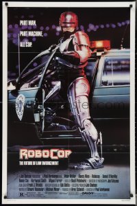 3p0865 ROBOCOP 1sh 1988 Paul Verhoeven, full-length cyborg police Peter Weller by Mike Bryan!