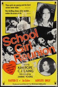 3p0874 SCHOOLGIRL'S REUNION 25x38 1sh 1977 Kim Pope, C.J. Laing, sexy images!