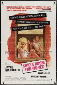 3p0920 SINGLE ROOM FURNISHED 1sh 1968 sexy Jayne Mansfield in her last and finest performance!