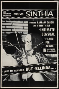 3p0921 SINTHIA 23x35 1sh 1970 Barbara Caron, Robert Warner, sexy image of naked couple!