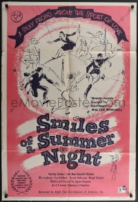 3p0923 SMILES OF A SUMMER NIGHT 1sh 1958 Ingmar Bergman, Ulla Jacobsson & Eva Dahlbeck!