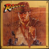 3p0156 RAIDERS OF THE LOST ARK 34x34 music poster 1981 Amsel art of Harrison Ford, Steven Spielberg!