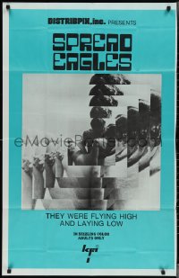 3p0932 SPREAD EAGLES 1sh 1968 they were flying high and laying low!